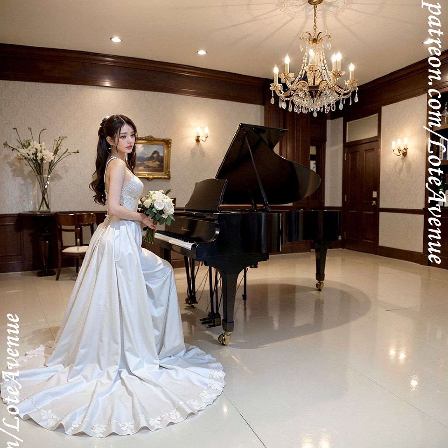 Cherry blossom. (Event) Wedding dress