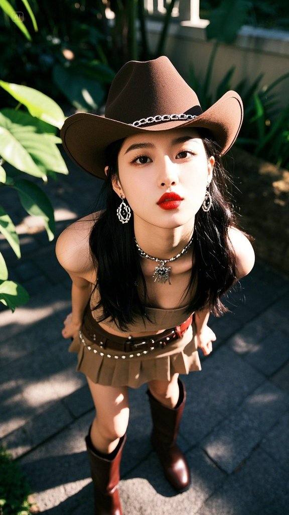 Cowgirl external patting