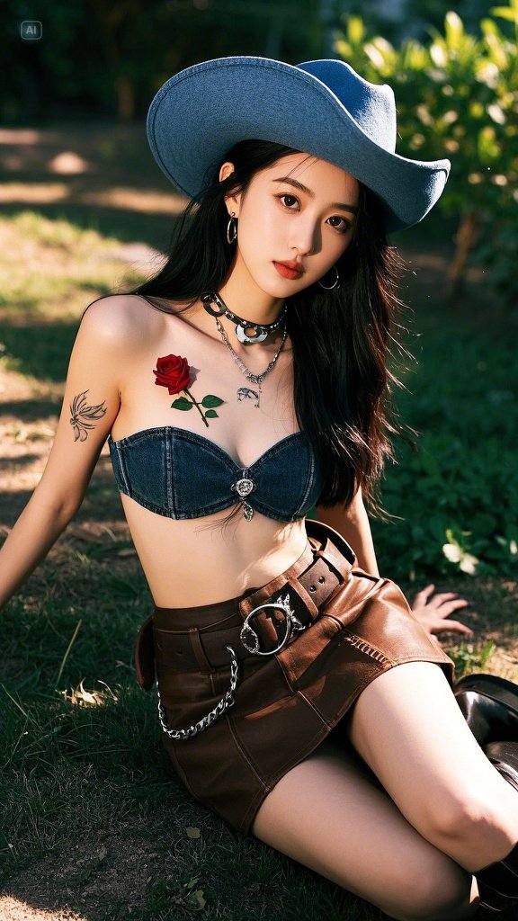 Cowgirl external patting