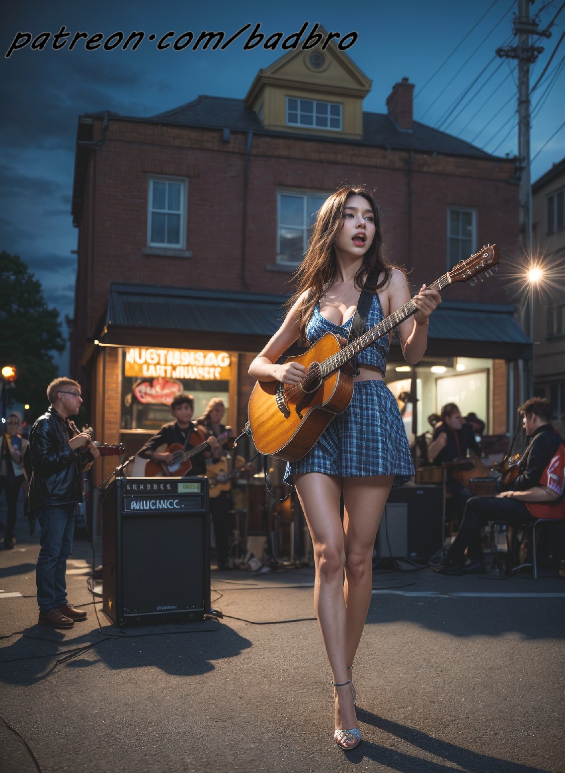 busking + girl2