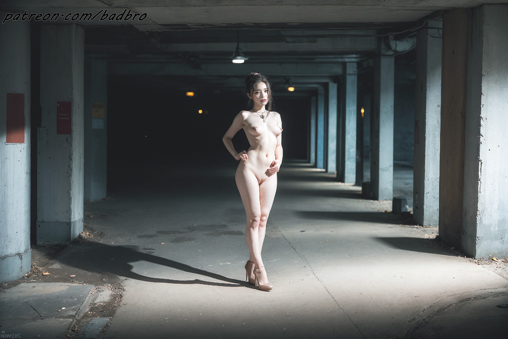 Exhibitionism + - + In + an + abandoned + building
