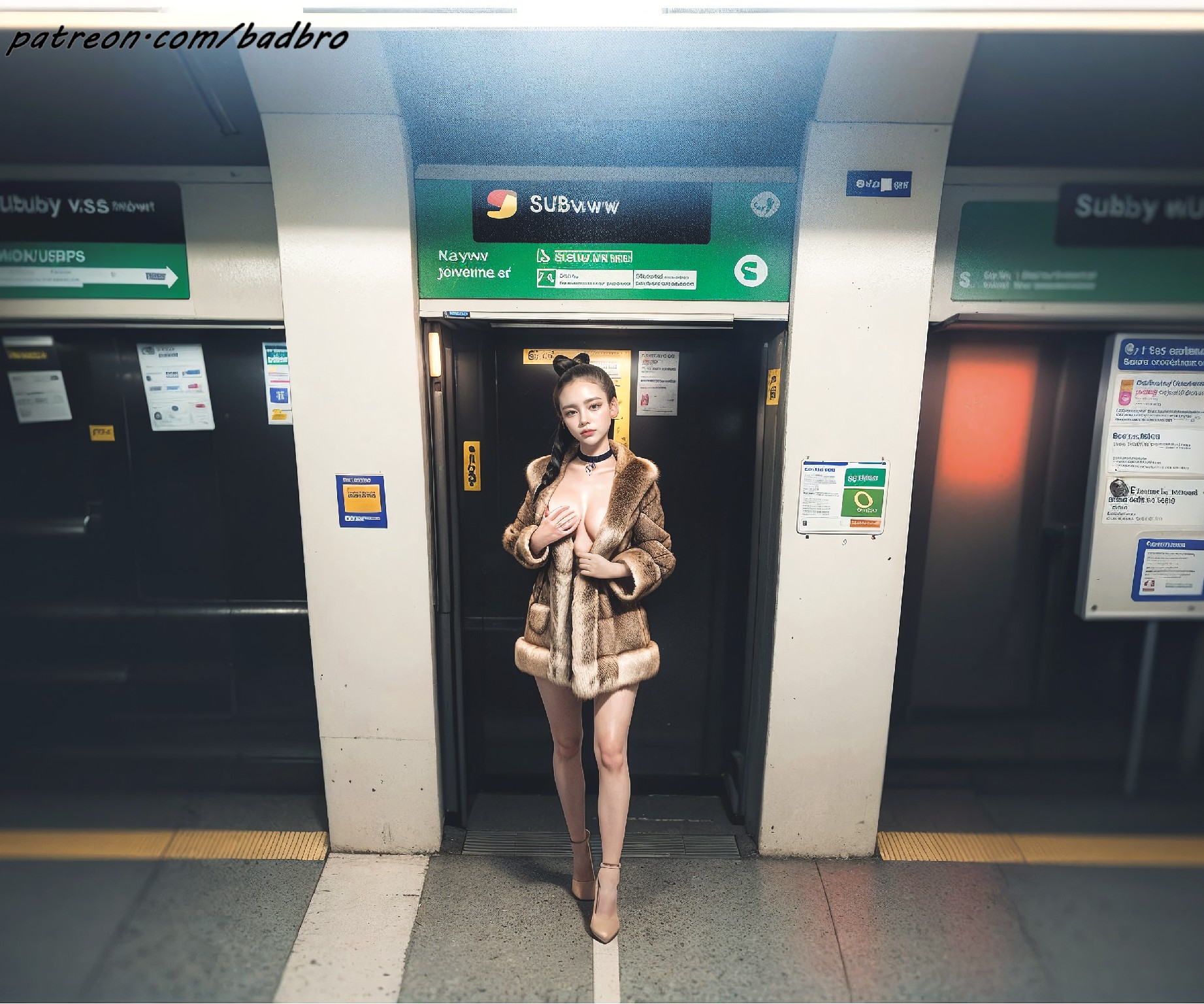 Exhibitionism-cafe, spreadleg