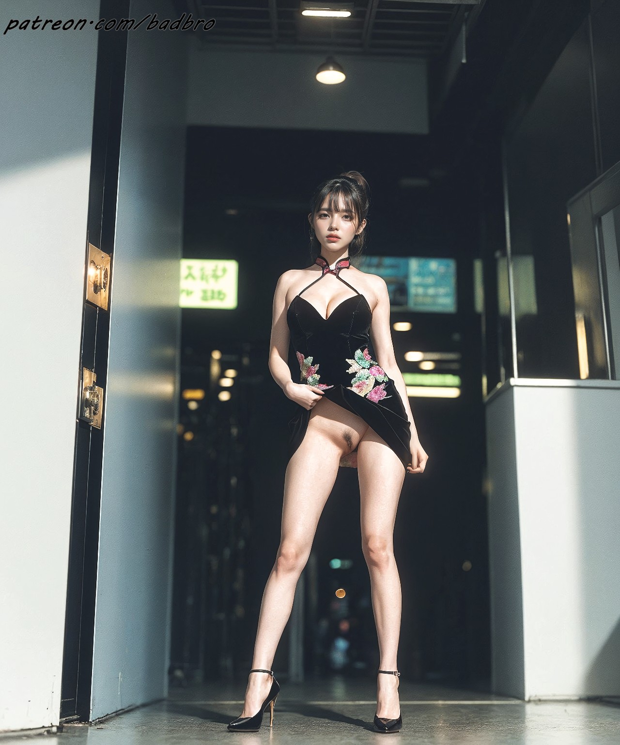 Hong + Kong + street + - + cheongsam, + hairy + pussy