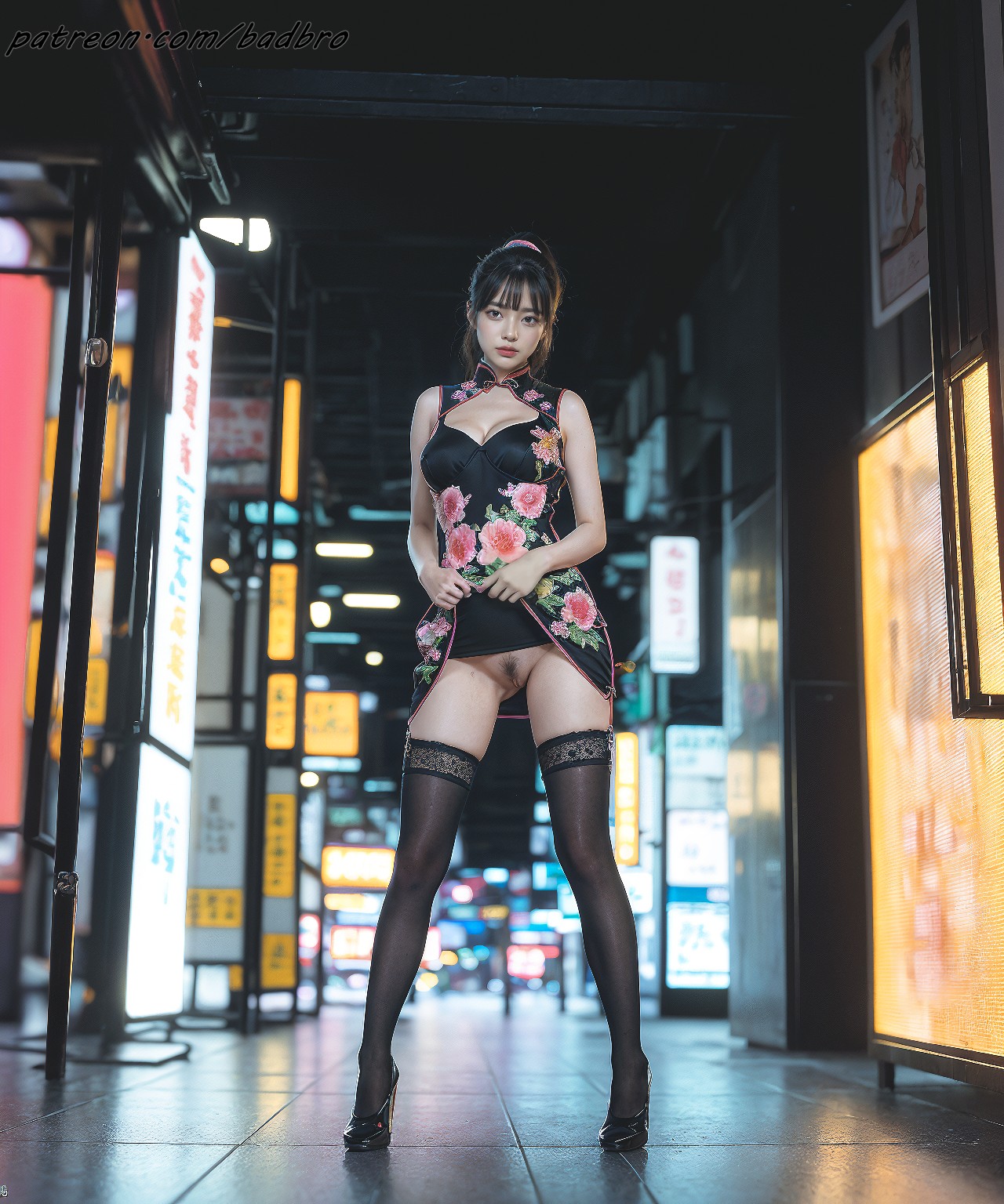 Hong + Kong + street + - + cheongsam, + hairy + pussy