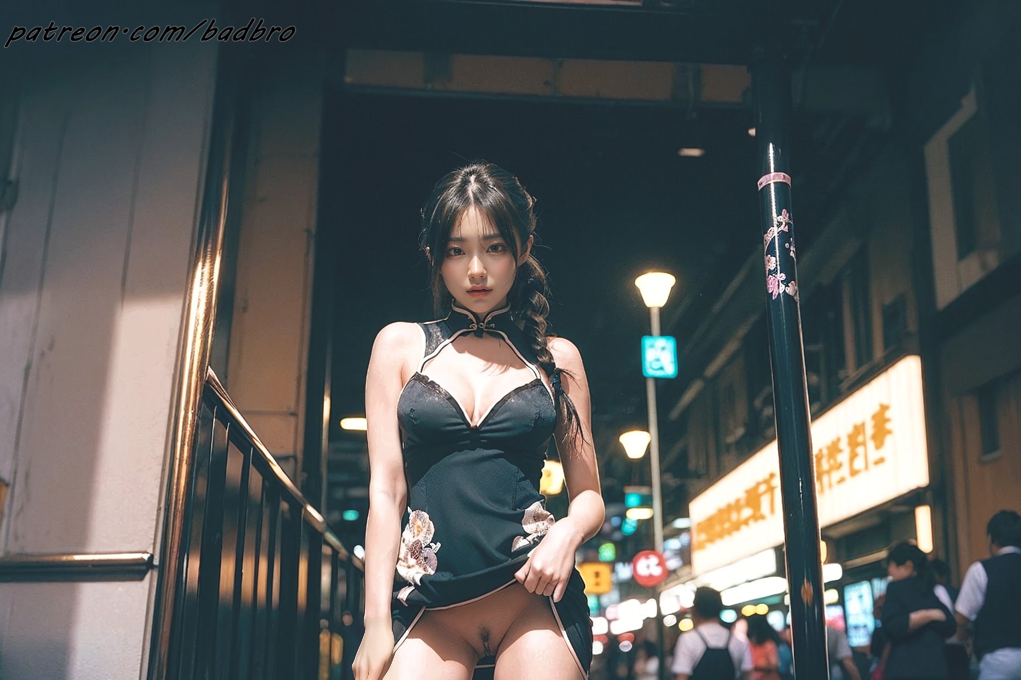 Hong + Kong + street + - + cheongsam, + hairy + pussy