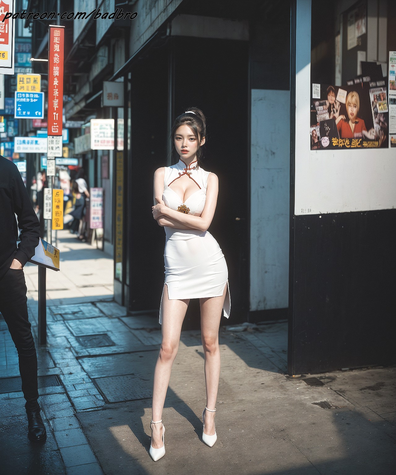 Hong + Kong + street + - + cheongsam, + hairy + pussy
