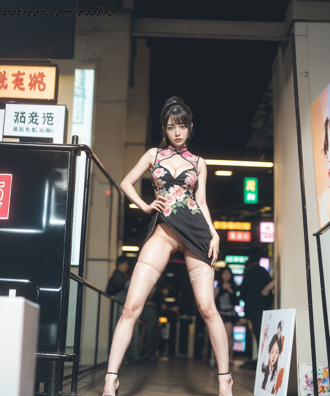 Hong + Kong + street + - + cheongsam, + hairy + pussy