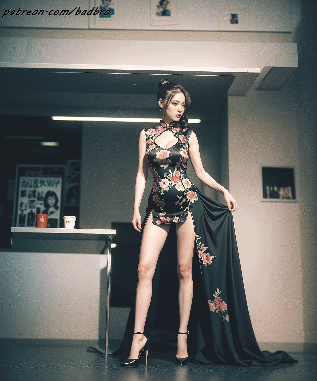 Hong + Kong + street + - + cheongsam, + hairy + pussy
