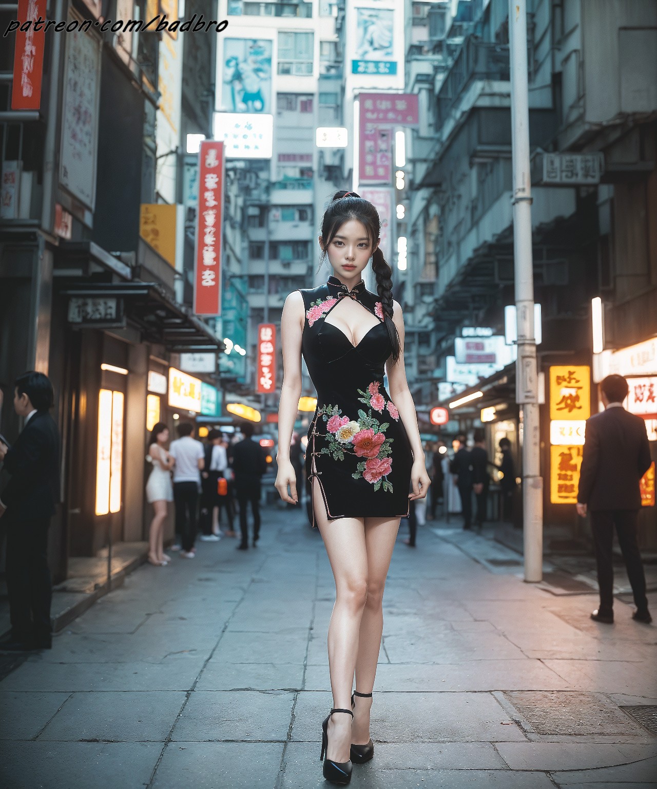 Hong + Kong + street + - + cheongsam, + hairy + pussy