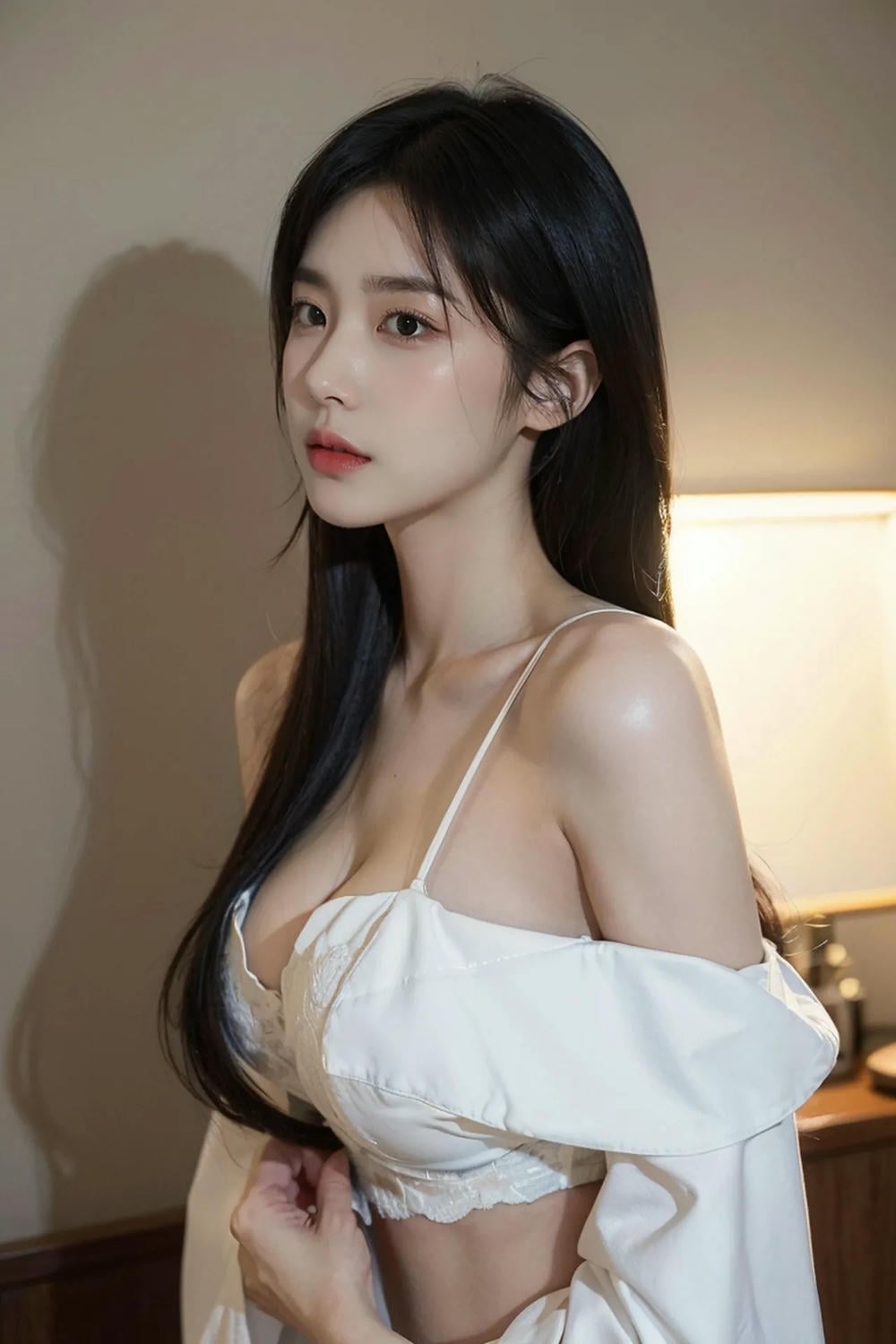 ★Patreon★ AI_KAORI - Asian Woman in White Exposed - Part 1