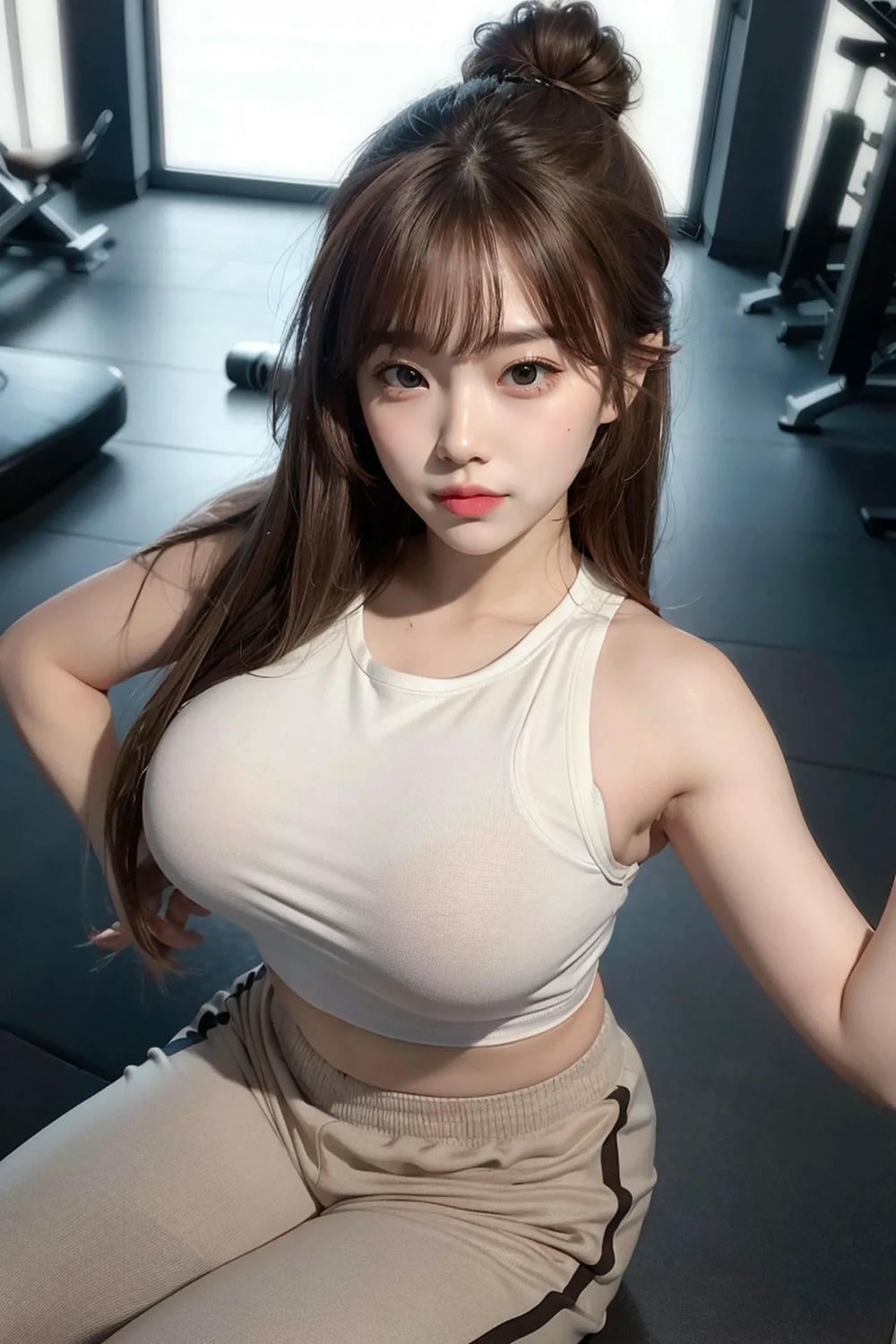★Patreon★ AI_Kaori - Bustly Woman at the Gym - Part 1