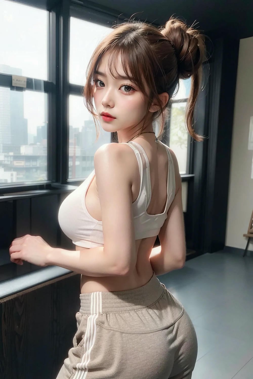 ★Patreon★ AI_Kaori - Bustly Woman at the Gym - Part 1