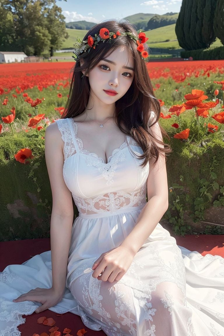 ★Patreon★ AI_Kaori - Bride Amidst Poppy Field Beauty - Part 1