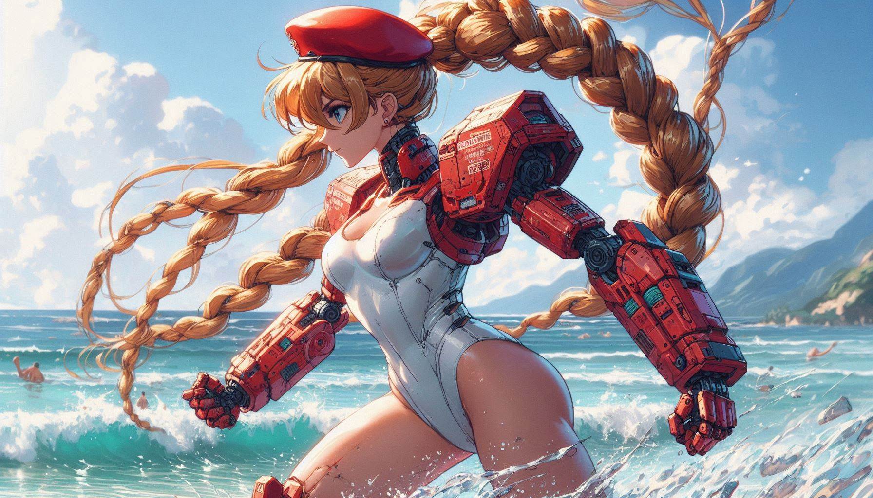 Link some characters and steel bombs.