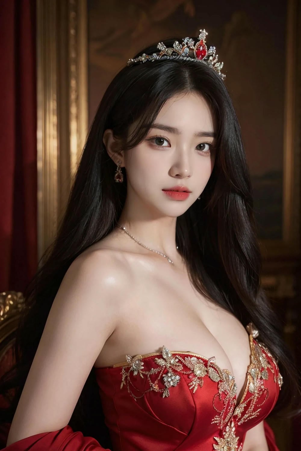 ★Patreon★ AI_Kaori - Beautiful Woman Wearing Tiara, Stylish Portrait - Part 1