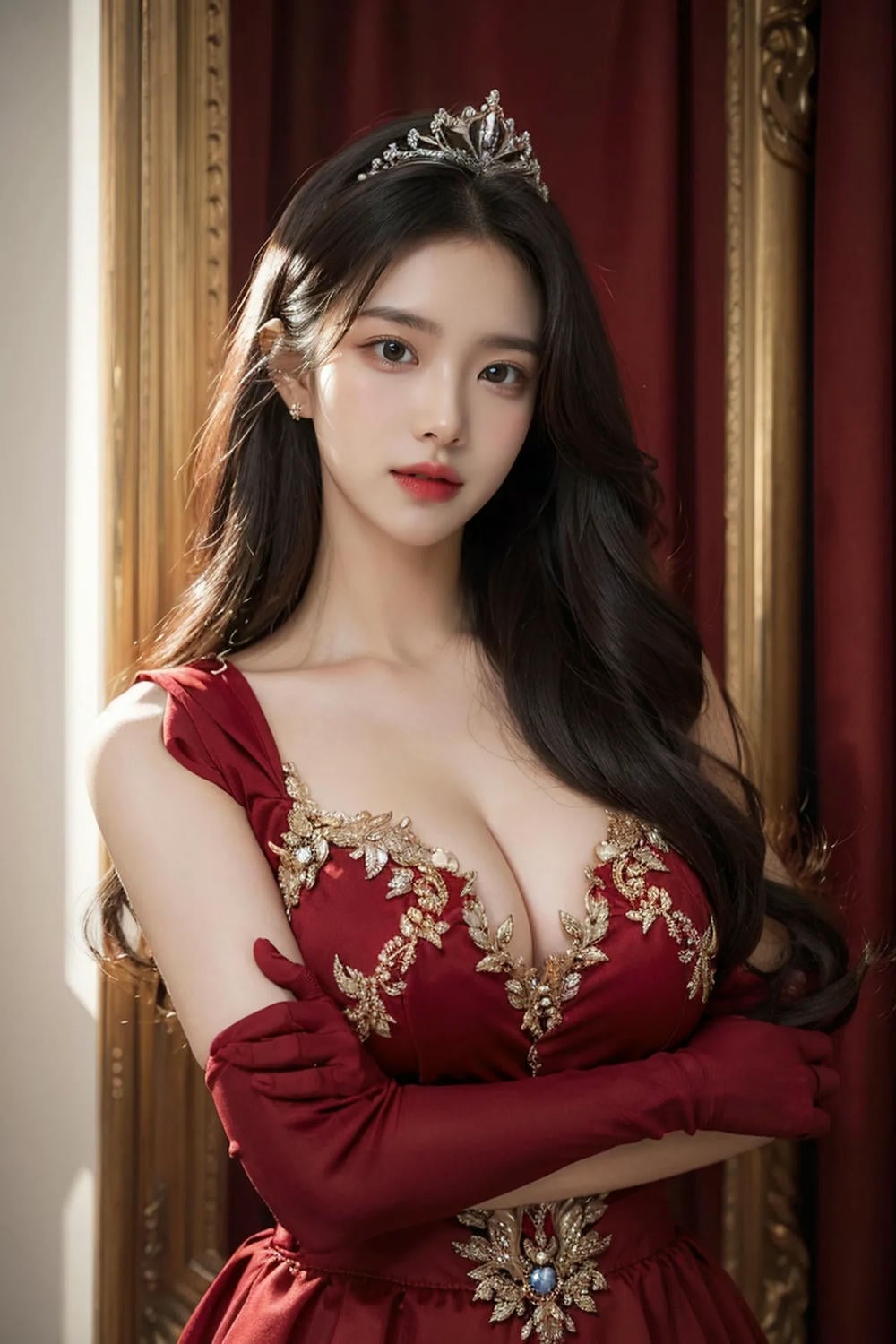 ★Patreon★ AI_Kaori - Beautiful Woman Wearing Tiara, Stylish Portrait - Part 1