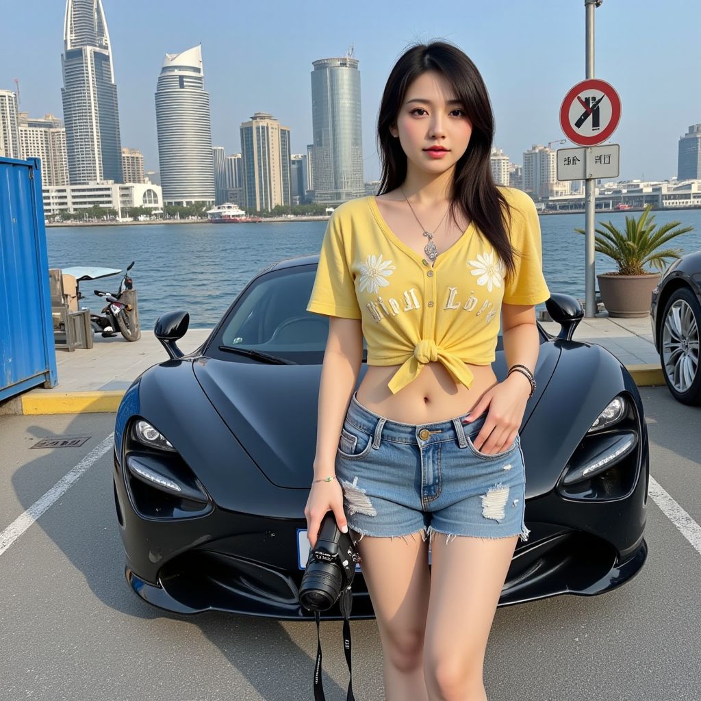 Xiangchi Girl, off the coast of the city