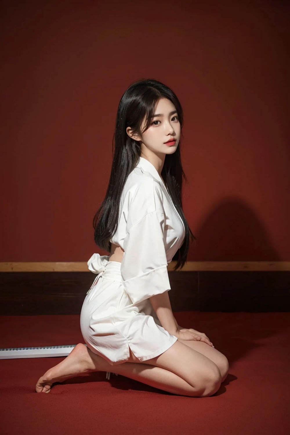 ★Patreon★ AI_KAORI - Asian Woman in White Exposed - Part 1