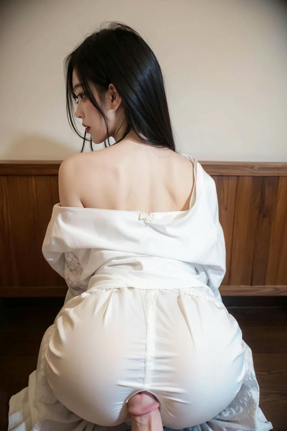 ★Patreon★ AI_KAORI - Asian Woman in White Exposed - Part 2