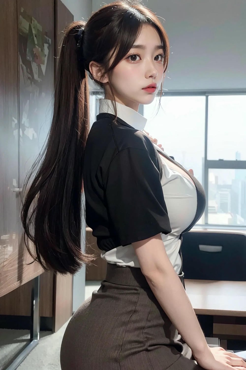 ★Patreon★ AI_KAORI - Attractive Woman in Office Attire - Part 1