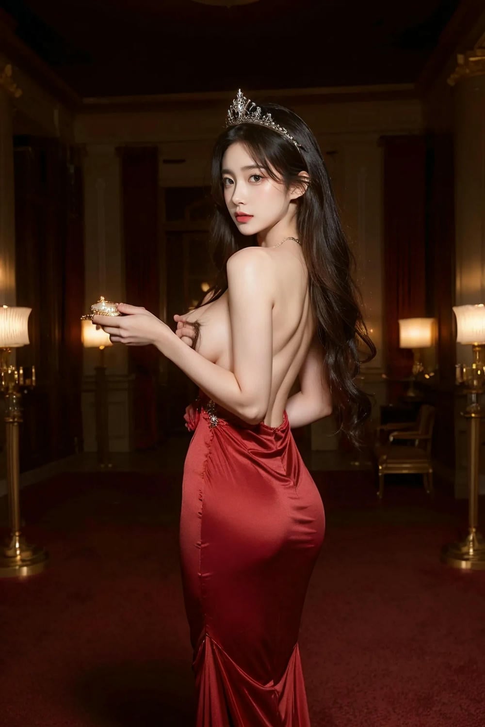 ★Patreon★ AI_Kaori - Beautiful Woman Wearing Tiara, Stylish Portrait - Part 1