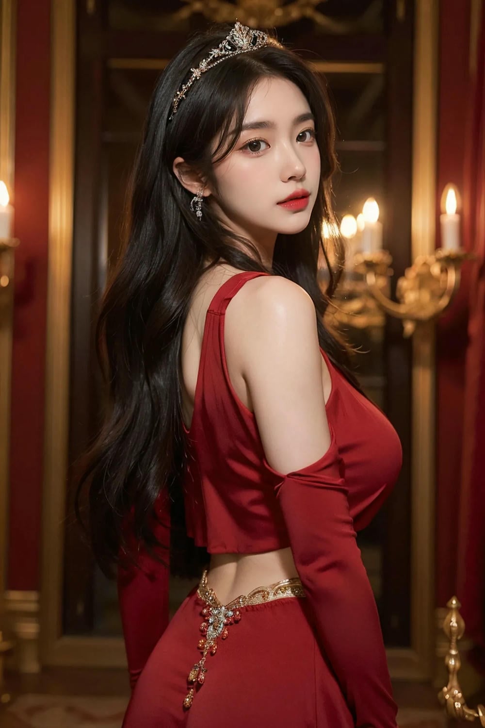 ★Patreon★ AI_Kaori - Beautiful Woman Wearing Tiara, Stylish Portrait - Part 1
