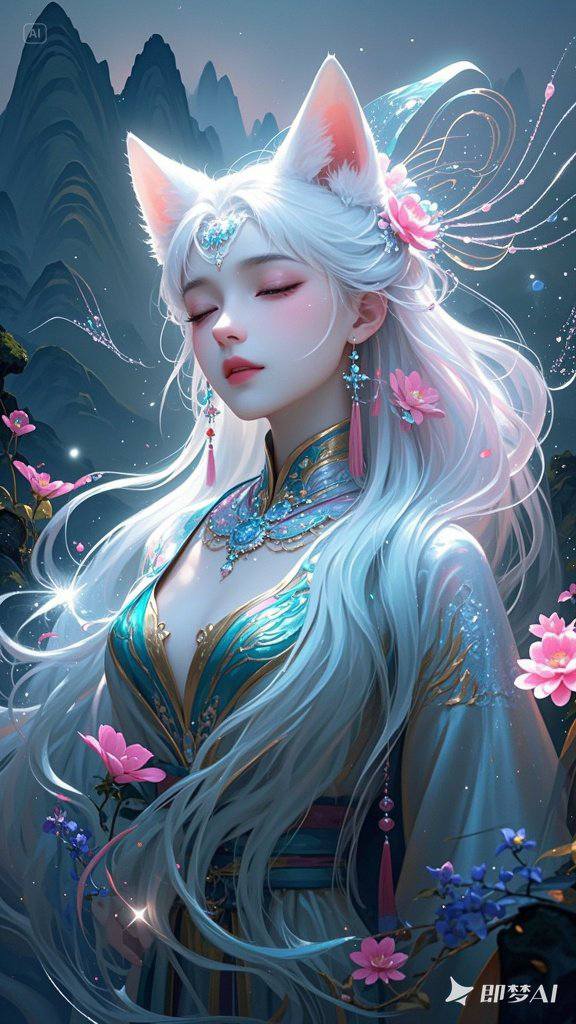 Beautiful fox fairy