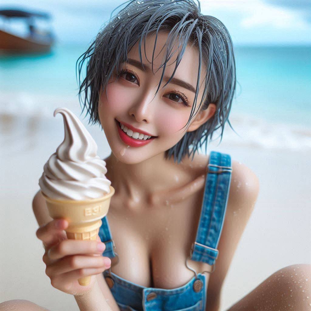 It's so hot, let's eat ice cream