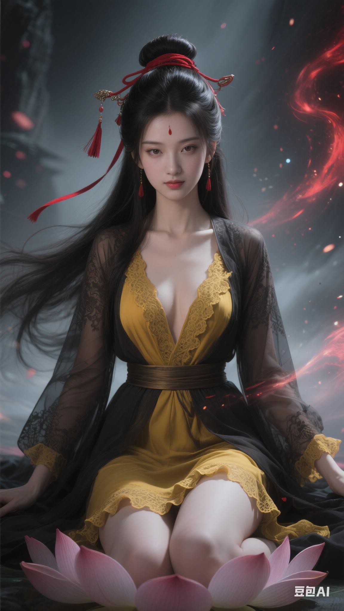 Woman in yellow