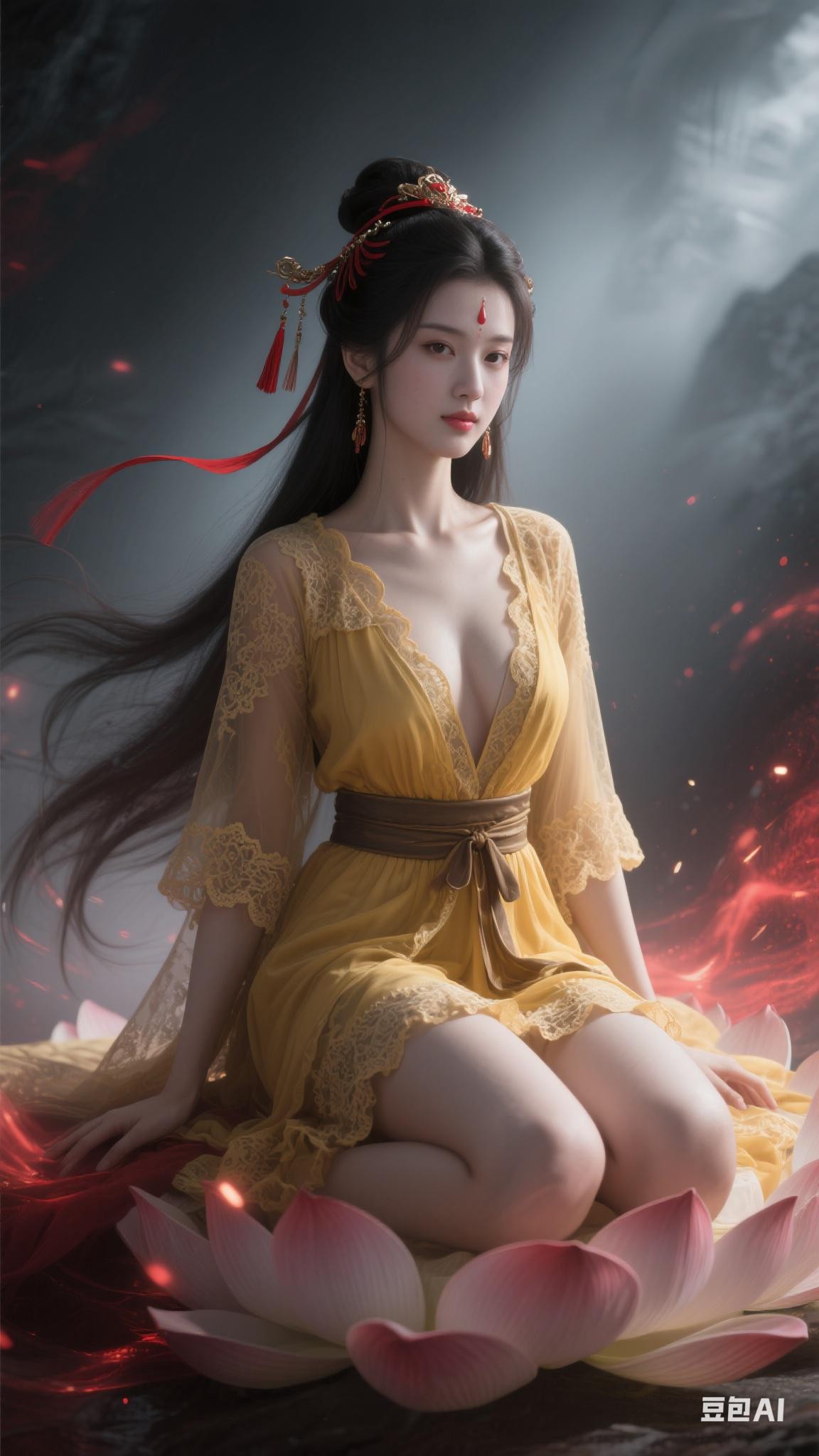 Woman in yellow