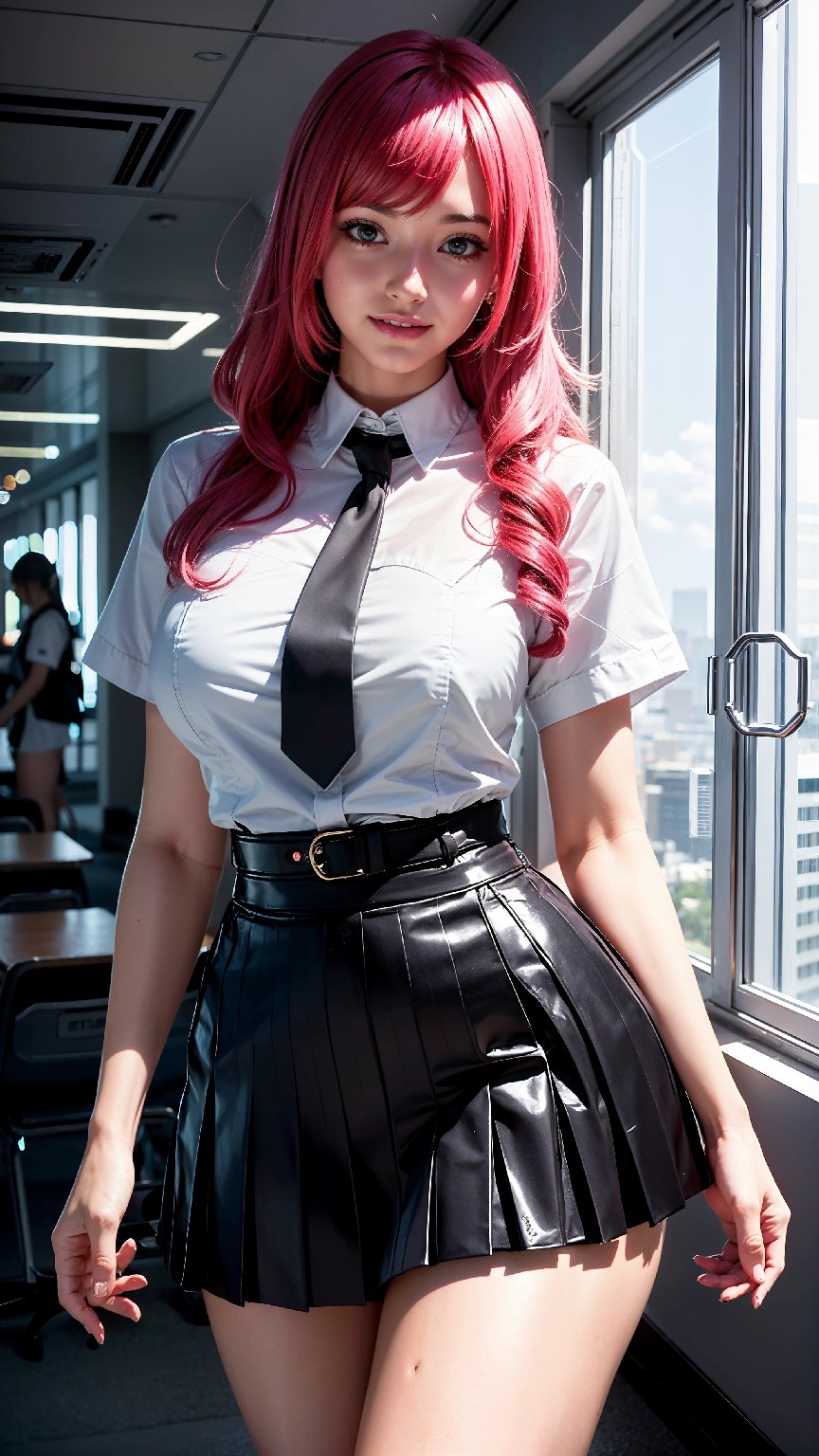 Cute and Charming Cyberpunk Student Sister Fashion