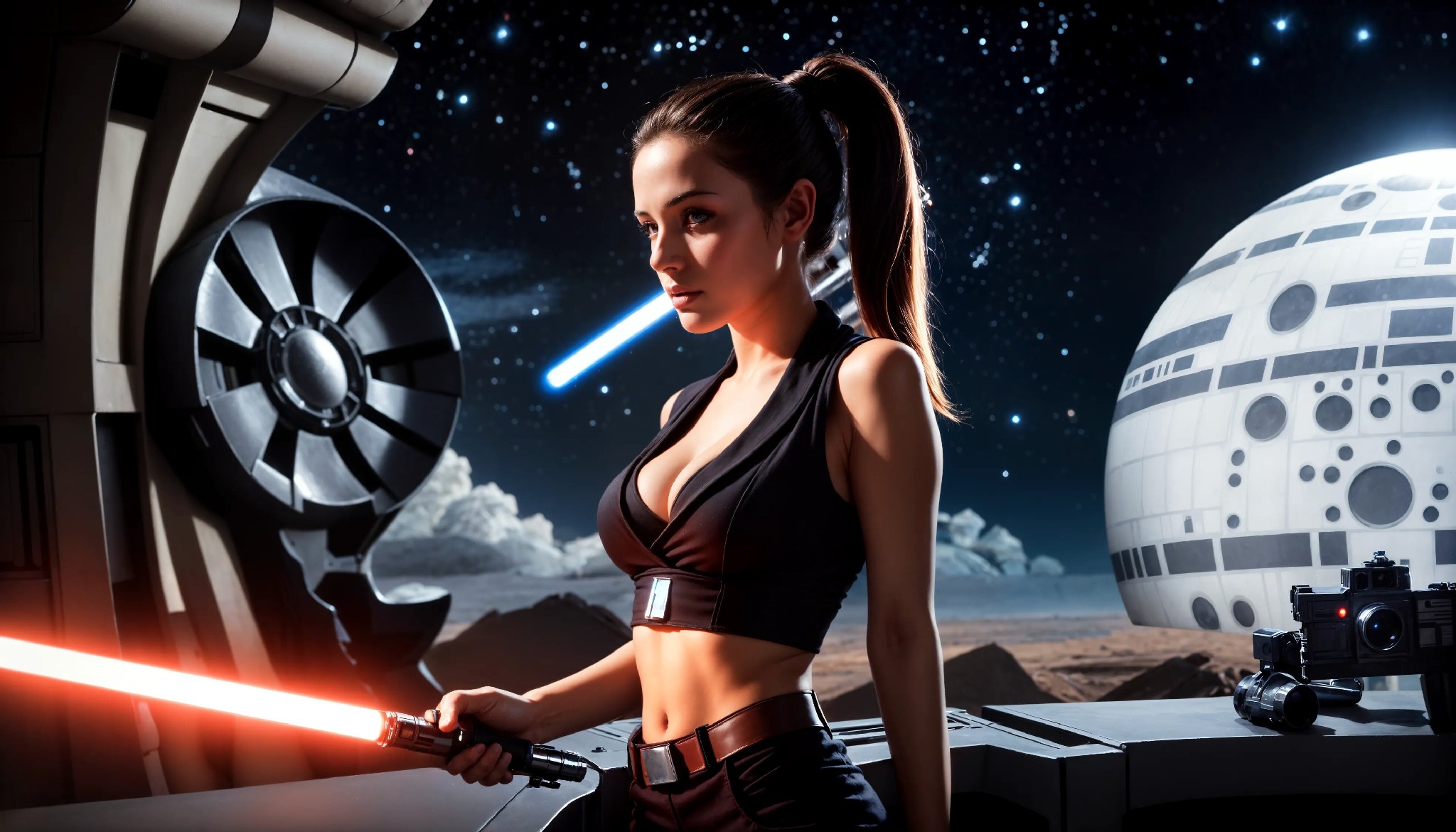 Cute Charming Star Wars Jedi Girl