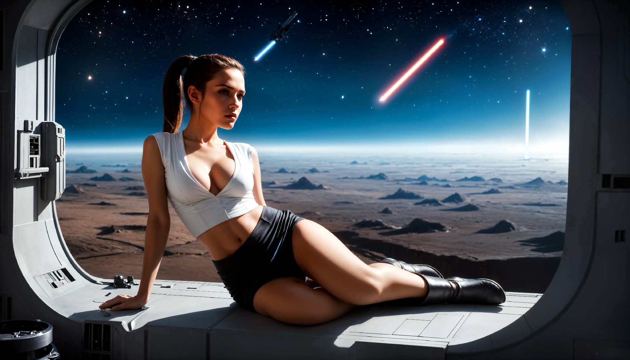 Cute Charming Star Wars Jedi Girl