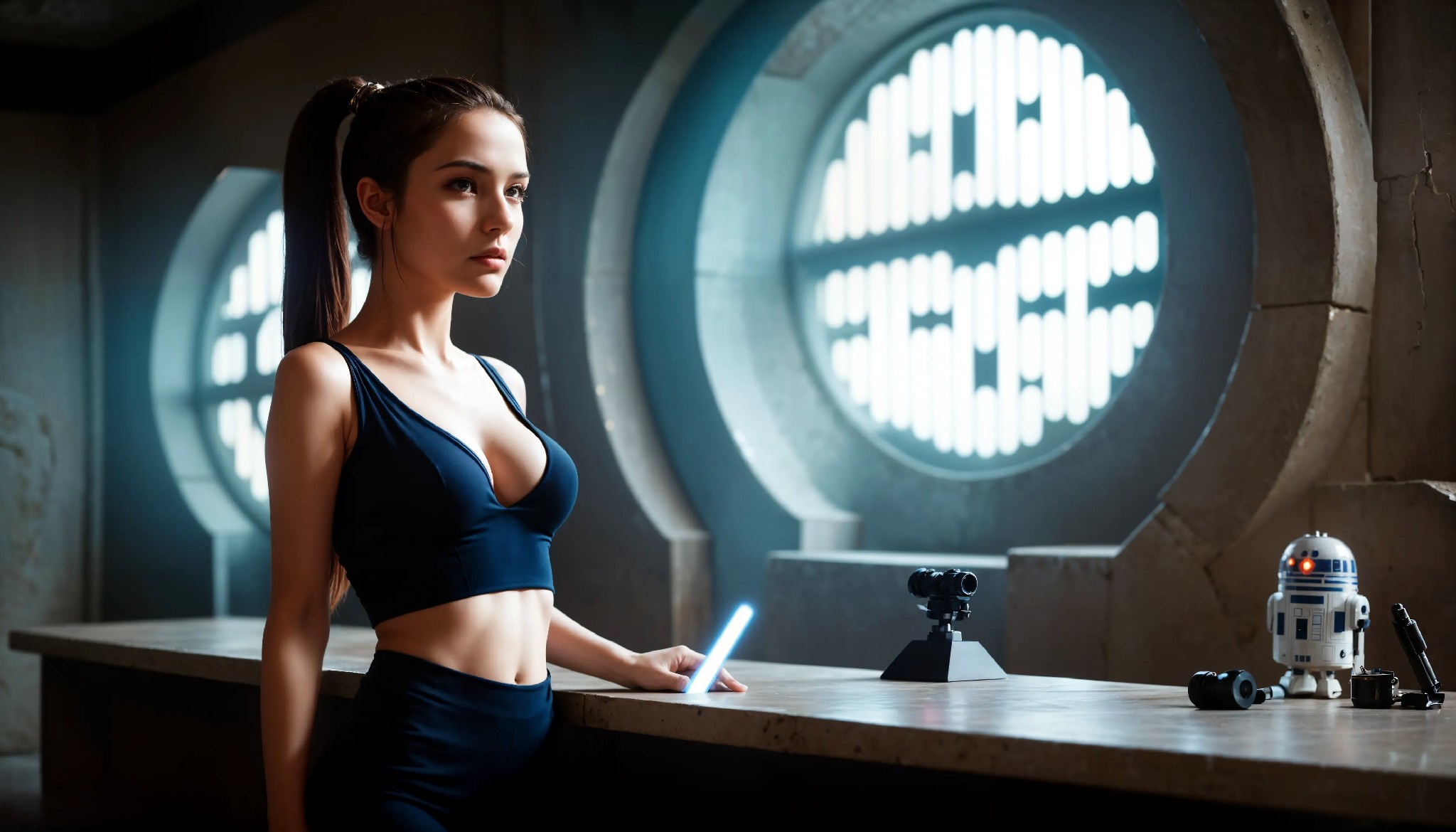 Cute Charming Star Wars Jedi Girl