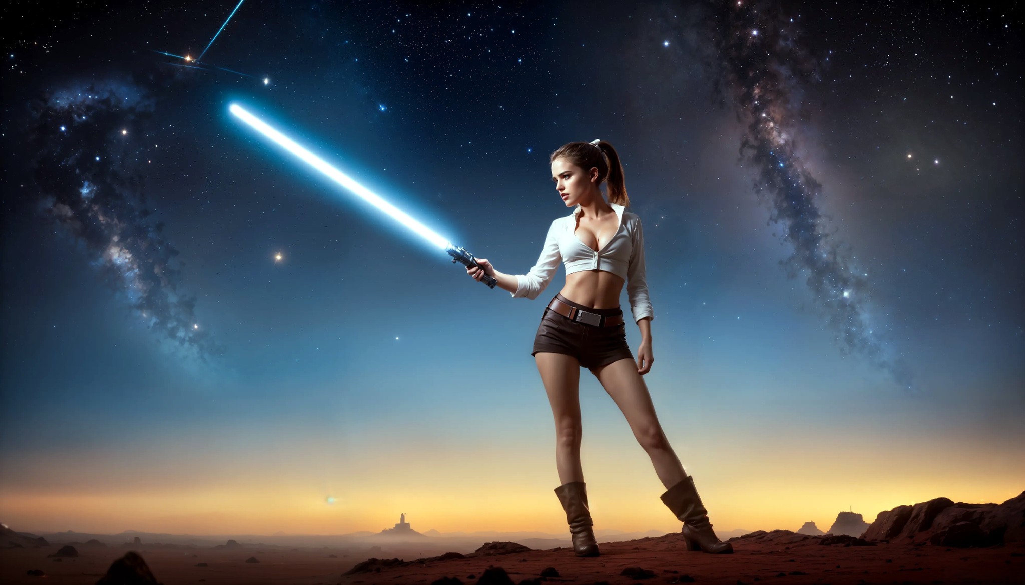 Cute Charming Star Wars Jedi Girl