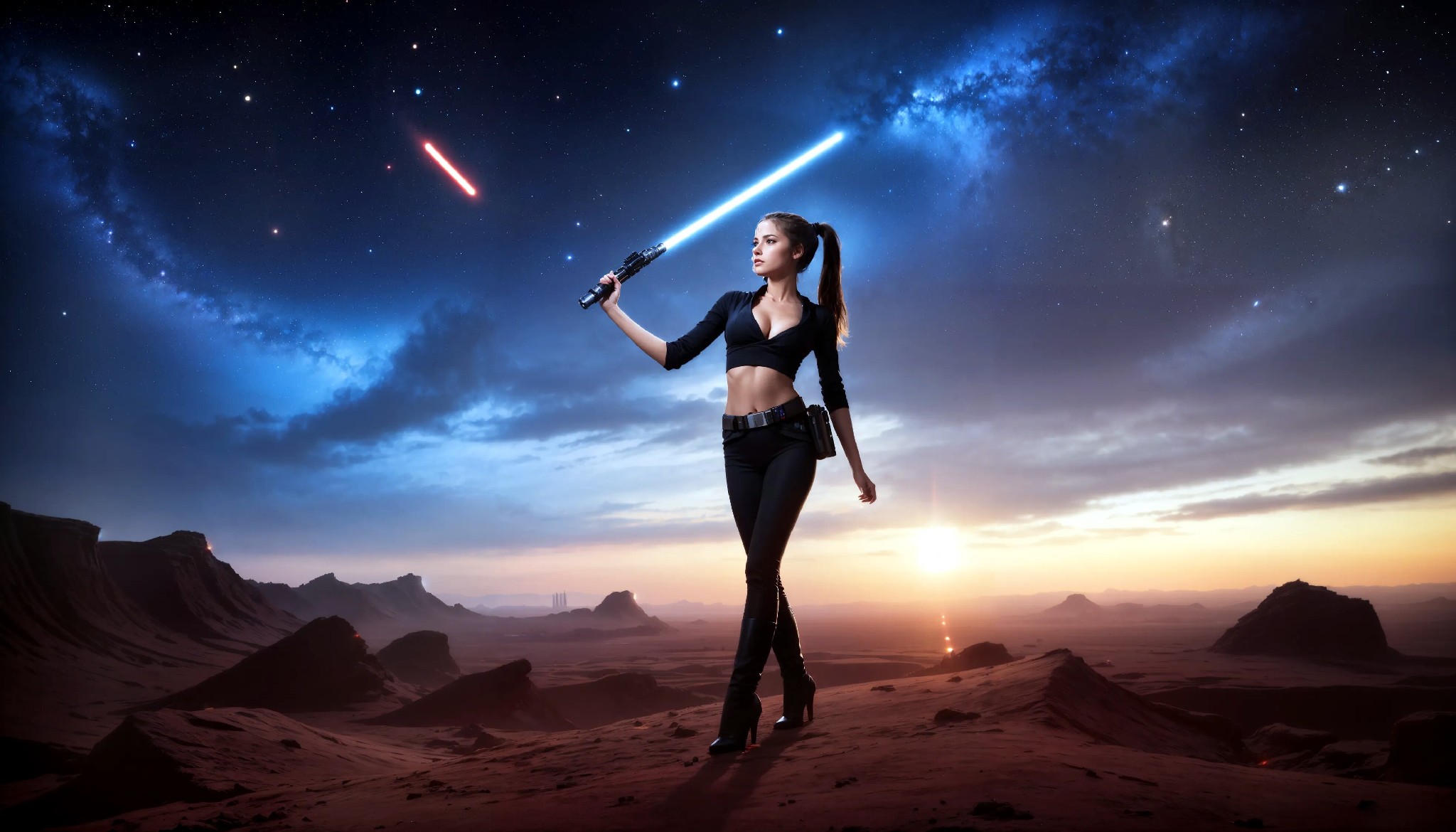 Cute Charming Star Wars Jedi Girl