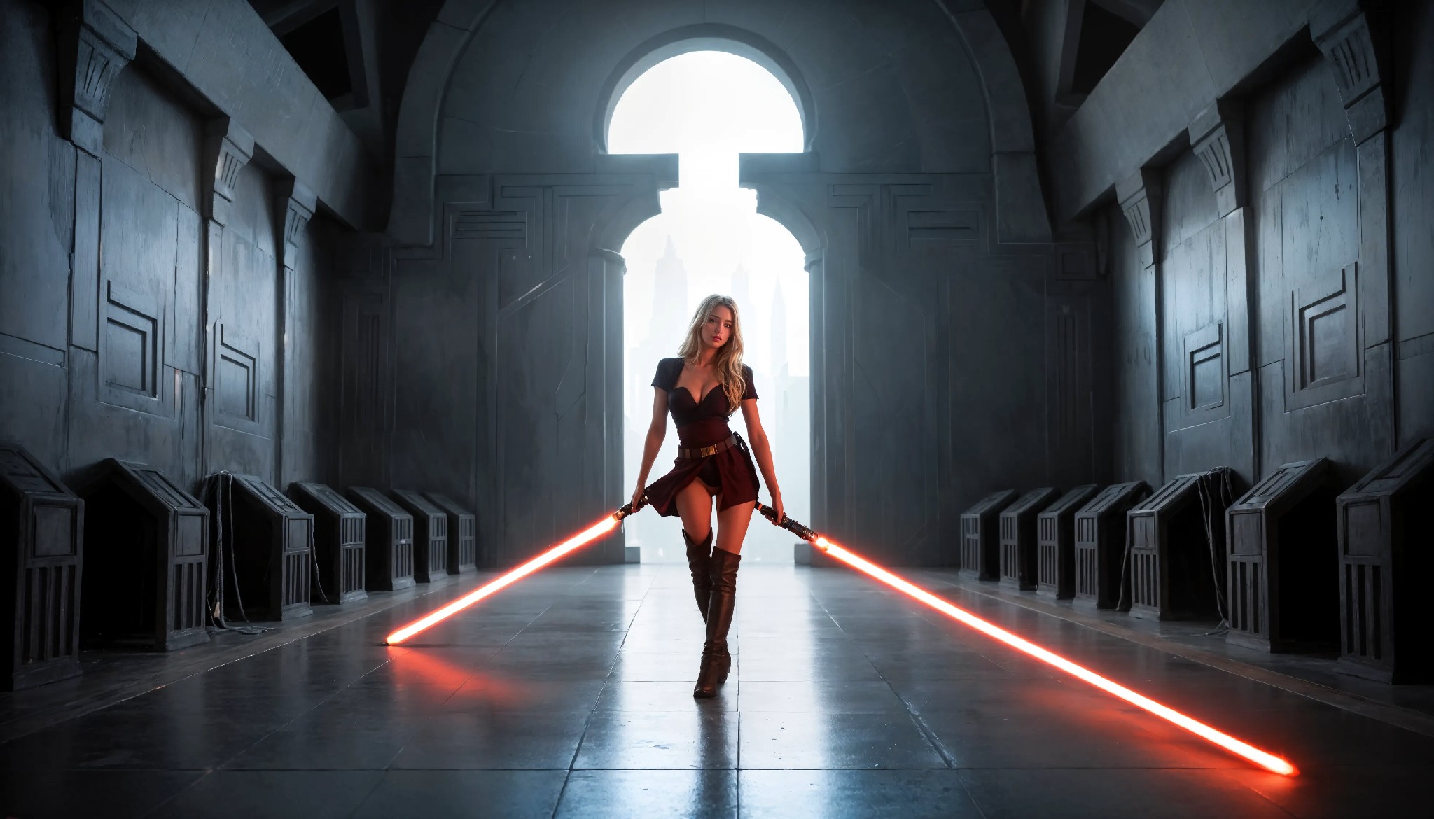 Cute Charming Star Wars Jedi Girl