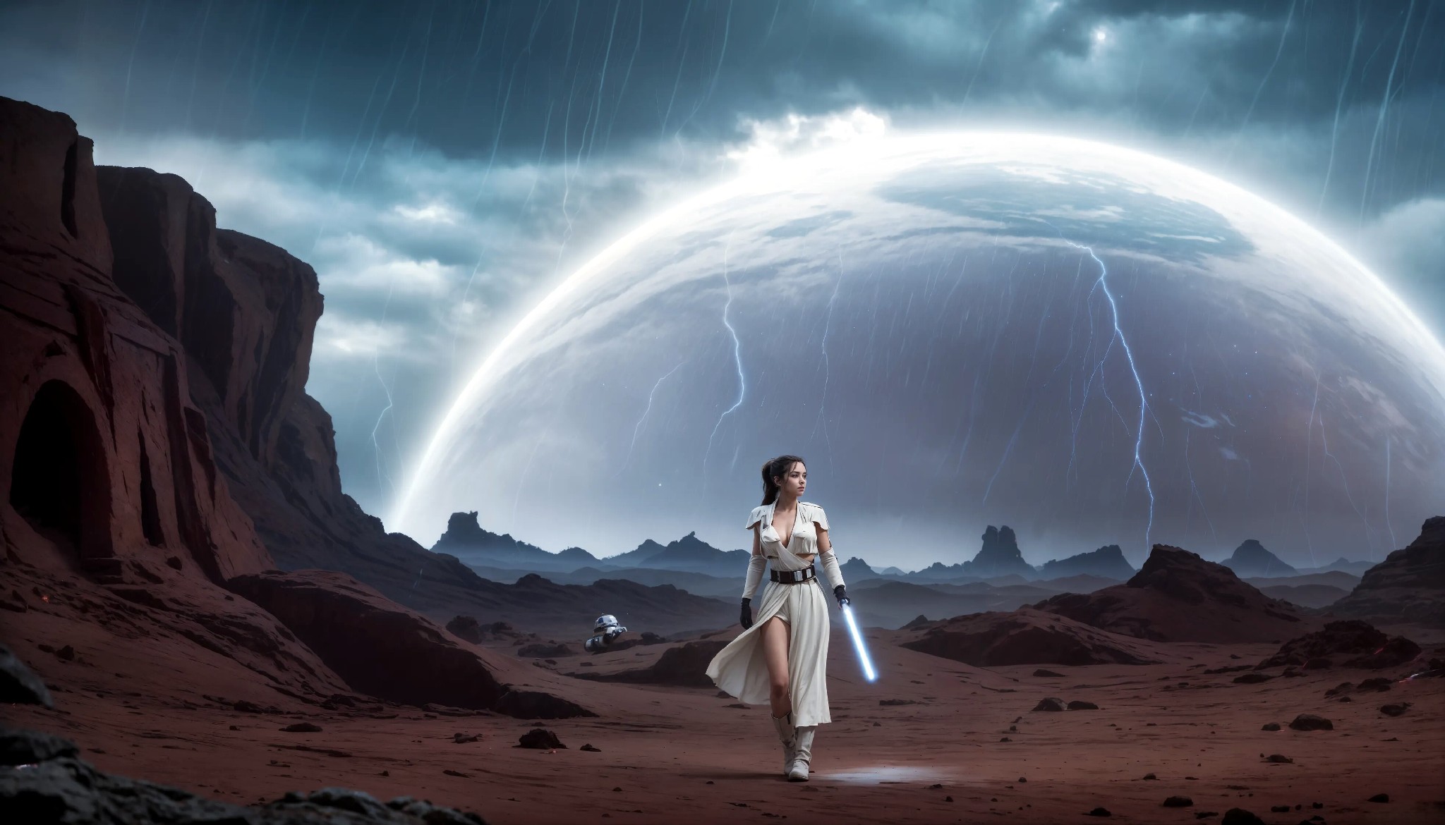 Cute Charming Star Wars Jedi Girl