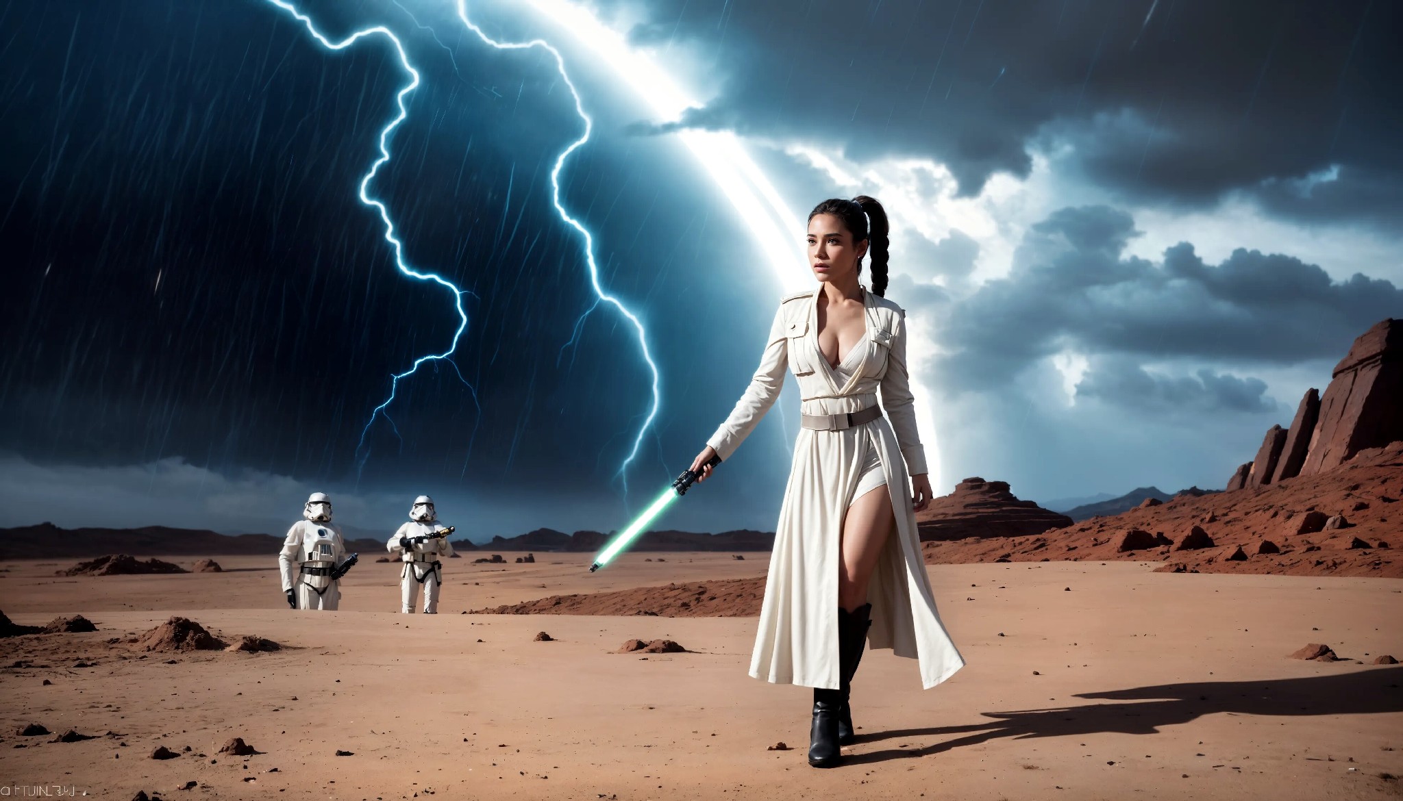 Cute Charming Star Wars Jedi Girl
