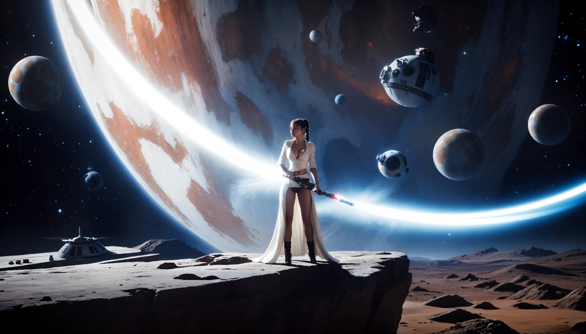 Cute Charming Star Wars Jedi Girl