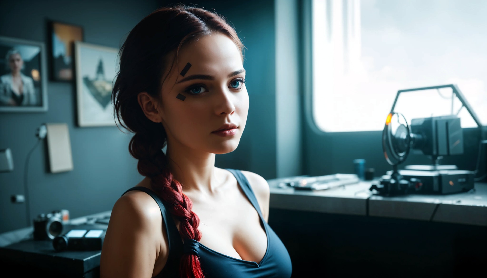 Cute Charming Cyberpunk Girl