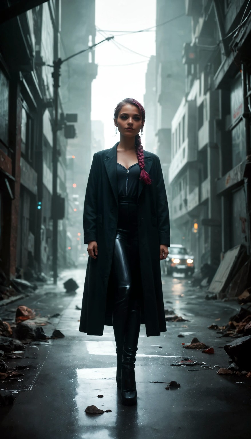 Cute Charming Cyberpunk Girl