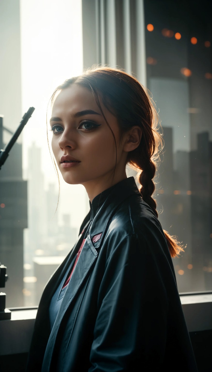 Cute Charming Cyberpunk Girl