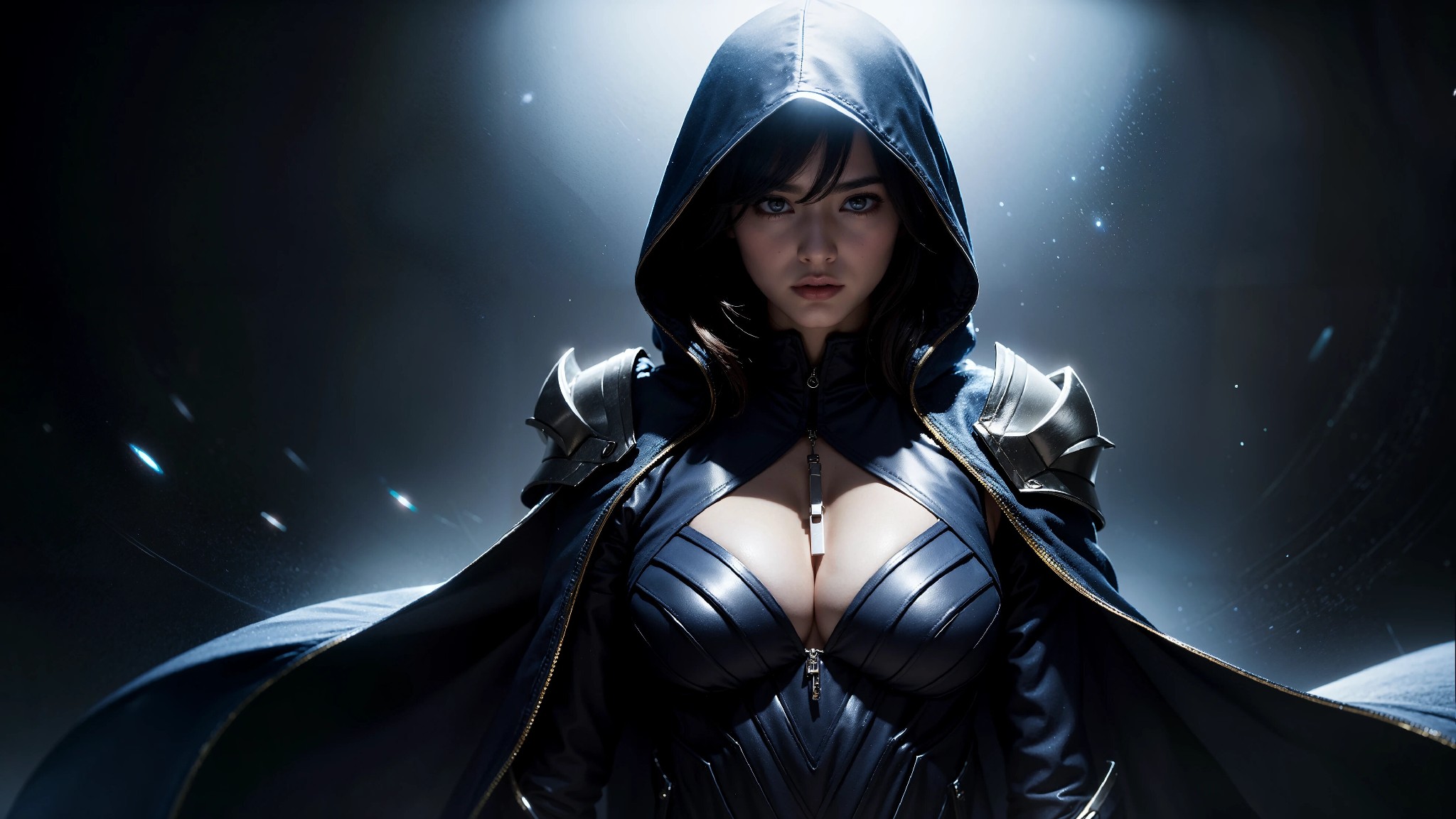 Sexy Cyberpunk Cosmic Assassin Girl