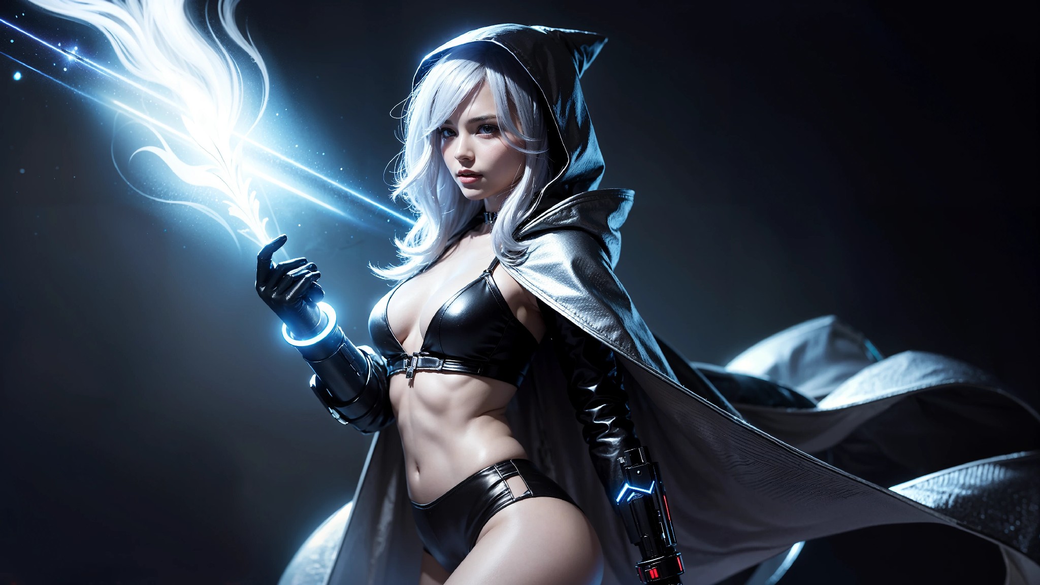Sexy Cyberpunk Cosmic Assassin Girl