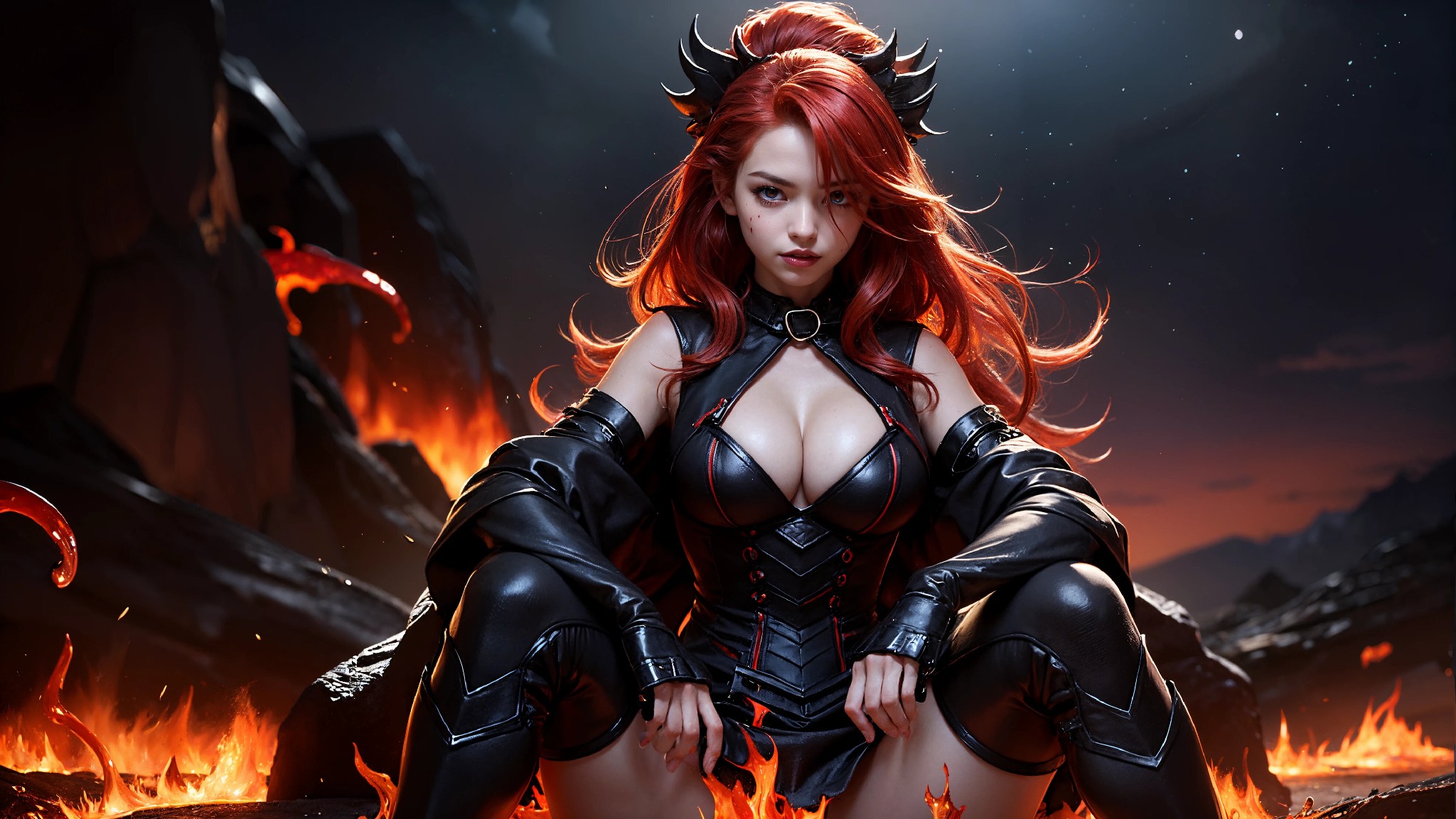Cute devil girl from hell