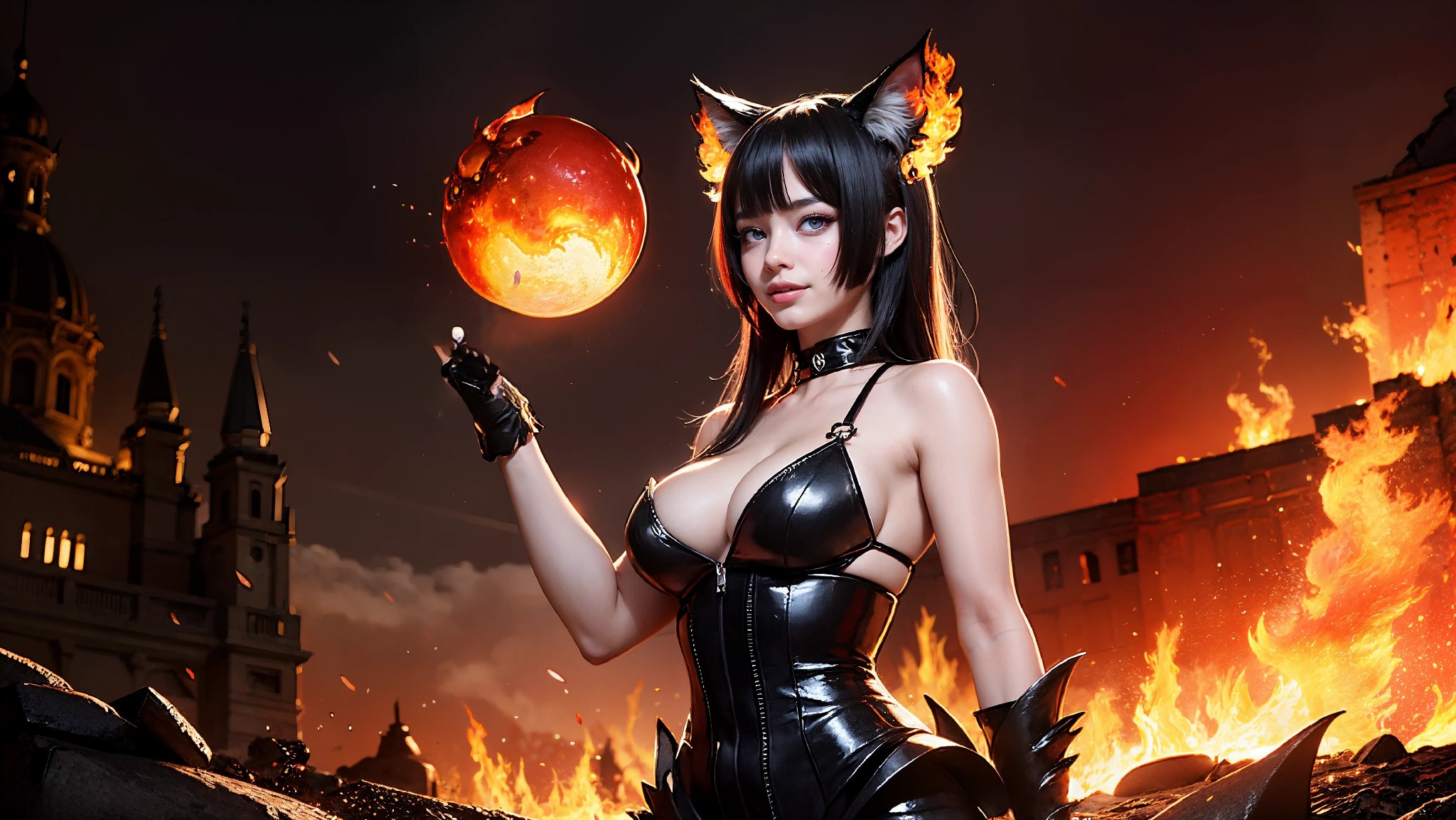 Cute devil girl from hell