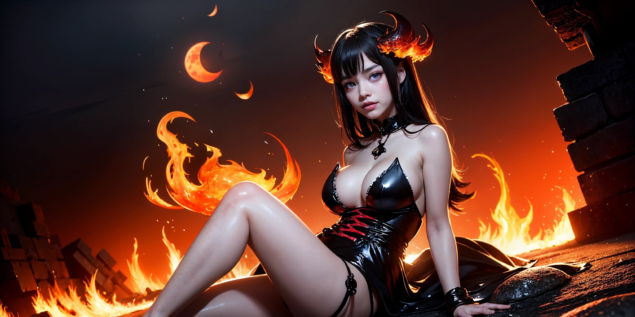 Cute devil girl from hell