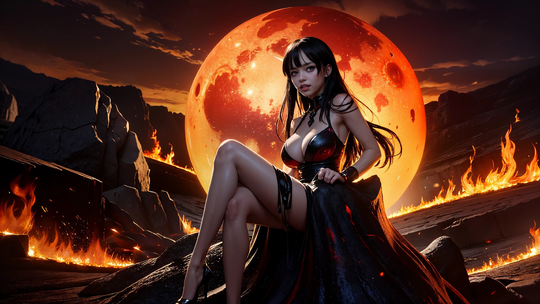 Cute devil girl from hell