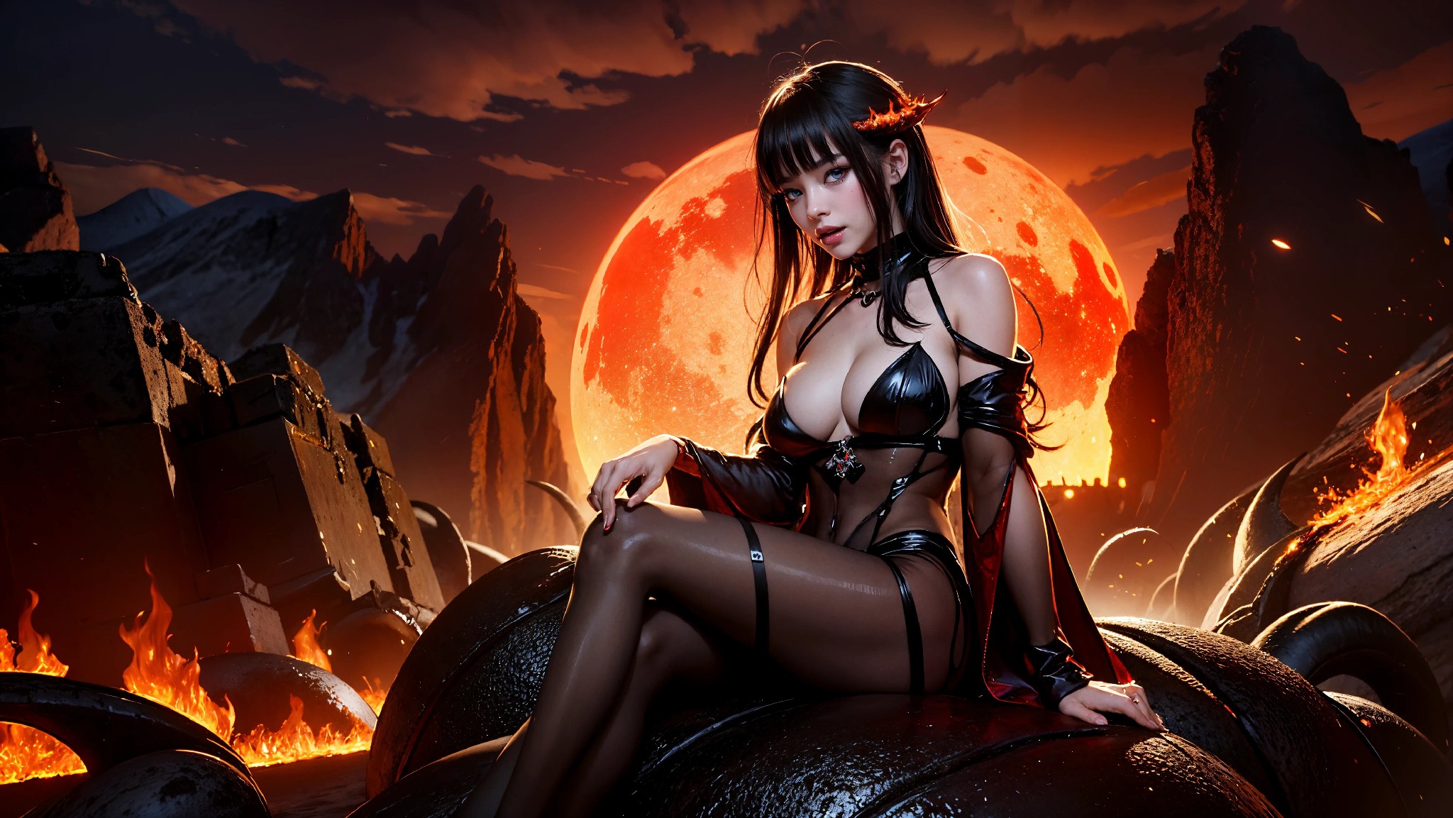 Cute devil girl from hell